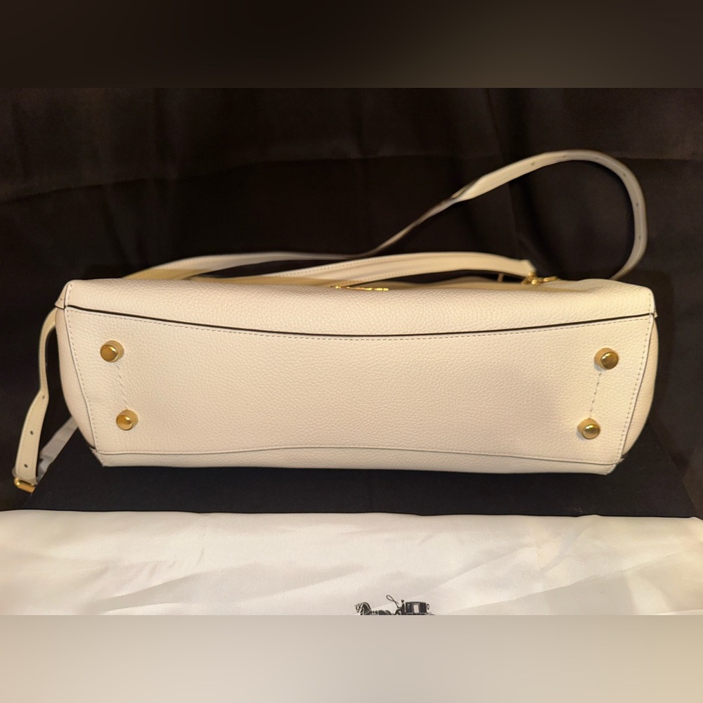 Coach Clarkson Hobo Bag - Chalk White, Light Gold Hardware - Picture 7 of 8